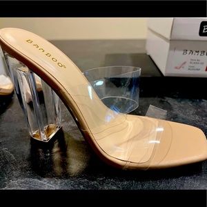 Nude/Clear Heels